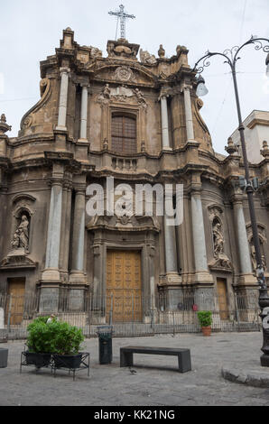 L'église baroque de Sant'Anna la Misericordia à Palerme, Italie Banque D'Images