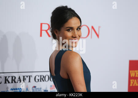 Model Meghan Markle assiste à l'Elton John AIDS Foundation's 13th Annual une vision durable sur la prestation au Cipriani Wall Street le 28 octobre 2014 à New York. Banque D'Images