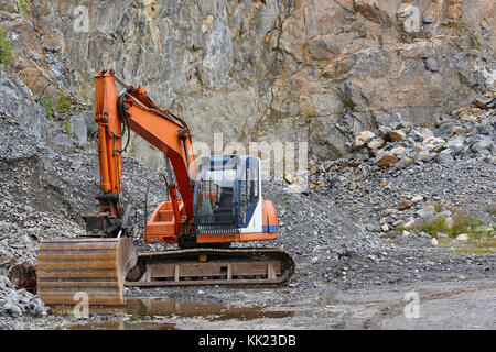 L'ensemble de la carrière de machinerie lourde de l'industrie de la construction horizontale.. Banque D'Images