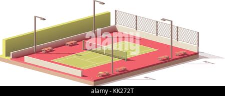 Vector poly faible de tennis Illustration de Vecteur