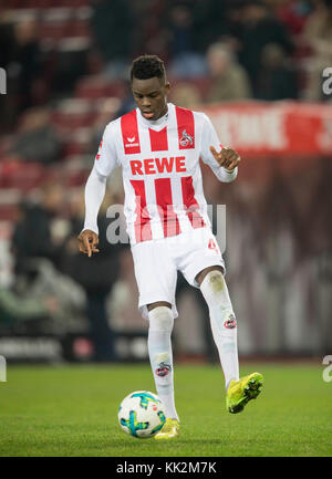 Koeln, Deutschland. 26 novembre 2017. Yann-Aurel BISSECK (K) Aktion, Fussball 1. Bundesliga, 13 ans. Spieltag, FC Cologne (K) - Hertha BSC Berlin (B), AM 26.11.2017 à Koeln/ Allemagne. |utilisation dans le monde entier crédit : dpa/Alamy Live News Banque D'Images