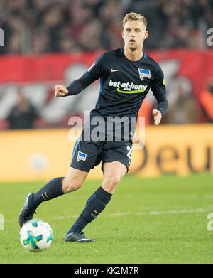 Koeln, Deutschland. 26 novembre 2017. Arne MAIER (B) Aktion, Fussball 1. Bundesliga, 13 ans. Spieltag, FC Cologne (K) - Hertha BSC Berlin (B), AM 26.11.2017 à Koeln/ Allemagne. |utilisation dans le monde entier crédit : dpa/Alamy Live News Banque D'Images