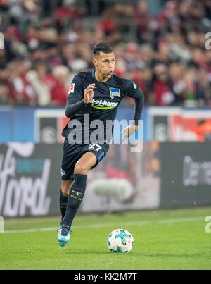 Koeln, Deutschland. 26 novembre 2017. Davie SELKE (B) Aktion, Fussball 1. Bundesliga, 13 ans. Spieltag, FC Cologne (K) - Hertha BSC Berlin (B), AM 26.11.2017 à Koeln/ Allemagne. |utilisation dans le monde entier crédit : dpa/Alamy Live News Banque D'Images