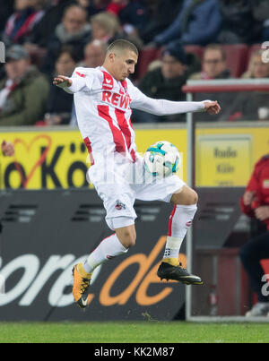 Koeln, Deutschland. 26 novembre 2017. Anas OUAHIM (K) Aktion, Fussball 1. Bundesliga, 13 ans. Spieltag, FC Cologne (K) - Hertha BSC Berlin (B), AM 26.11.2017 à Koeln/ Allemagne. |utilisation dans le monde entier crédit : dpa/Alamy Live News Banque D'Images