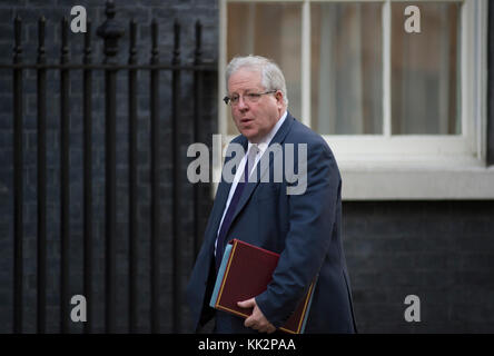 Downing Street, London, UK. 28 novembre 2017. Patrick McLoughlin, Chancelier du duché de Lancaster, arrive à Downing Street pour la réunion hebdomadaire du cabinet. Credit : Malcolm Park/Alamy Live News. Banque D'Images