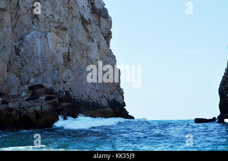 Cabo San Lucas aussi connu sous le nom de Los Cabos. Une ville à la pointe sud de la péninsule de Baja California au Mexique. Banque D'Images