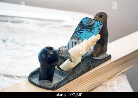 Platanes et copeaux Banque D'Images