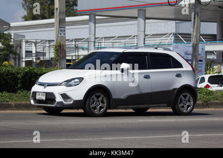 CHIANG MAI, THAÏLANDE - 16 NOVEMBRE 2017 : Parking, MG3 produit à partir de l'automobile britannique. Photo road no.1001 environ 8 km du centre-ville de Chiangmai, t Banque D'Images