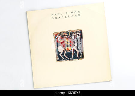 Paul Simon, Graceland, couverture de l'album 1986. Banque D'Images