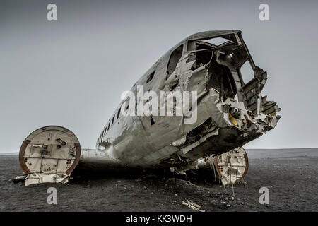 SOLHEIMASANDUR - Plane wreck Banque D'Images