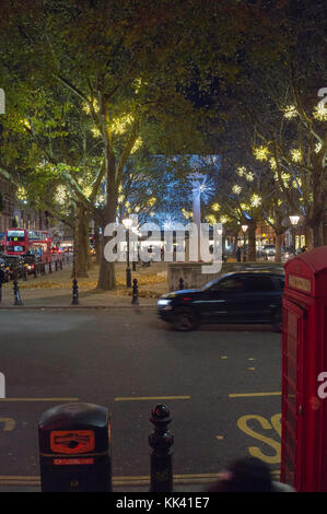 Les lumières de Noël , Sloane Square London SW1W Banque D'Images