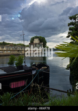 Île Seguin ,bords de seine - 07/08/2011 - - Île Seguin ,bords de seine - brownfield, rive de la seine, ile Seguin - sylvain leser / le pictorium Banque D'Images