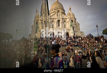 Une partie de la ville - 21/10/2012 - - montmartre, le sacré-cœur de paris - sylvain leser / le pictorium Banque D'Images