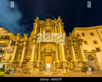 Sant'anna la misericordia, une église baroque à Palerme, Italie Banque D'Images