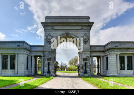 Forest Lawn Cemetery à Buffalo, New York. monuments, mausolées et sculptures attirent les visiteurs depuis plus de 150 ans Banque D'Images