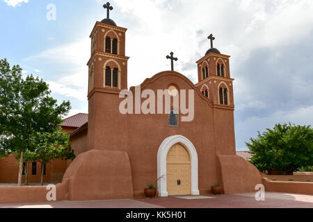 San Miguel de Socorro est l'église catholique à socorro, Nouveau Mexique, construit sur les ruines de l'ancienne mission de Nuestra Senora de Socorro. Banque D'Images