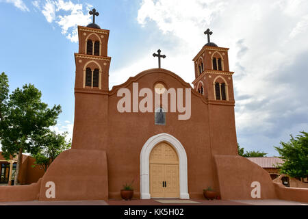 San Miguel de Socorro est l'église catholique à socorro, Nouveau Mexique, construit sur les ruines de l'ancienne mission de Nuestra Senora de Socorro. Banque D'Images