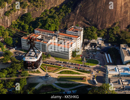 Téléphérique à Morro da Urca et Pain de Sucre, Rio de Janeiro, Brésil Banque D'Images