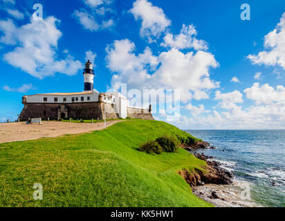 Farol da Barra, phare, Salvador, État de Bahia, Brésil Banque D'Images