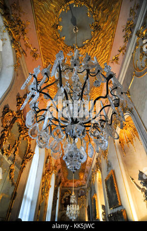 Potsdam, Allemagne - le 13 novembre 2010 : intérieur de la palais de Sanssouci à Potsdam. Il est considéré comme le dernier grand palais baroque prussien. Banque D'Images