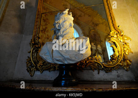 Potsdam, Allemagne - le 13 novembre 2010 : intérieur de la palais de Sanssouci à Potsdam. Il est considéré comme le dernier grand palais baroque prussien. Banque D'Images