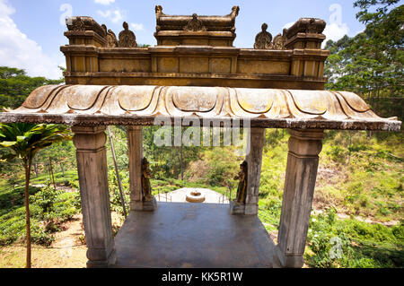 La porte en temple hindou, Sri Lanka. Banque D'Images