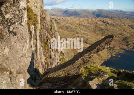 Jacks râteau sur Pavey Ark Langdale Lake District, Angleterre Banque D'Images