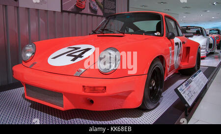 1974 Porsche 911 Carrera RSR 3.0 dans le musée Porsche. Banque D'Images