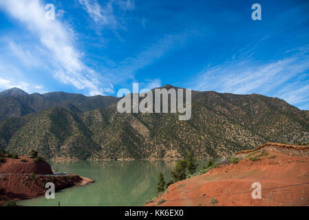 Lake ouirgane à imlill vallée, Maroc Banque D'Images