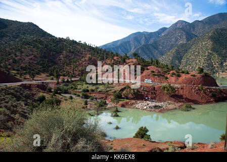 Lake ouirgane à imlill vallée, Maroc Banque D'Images