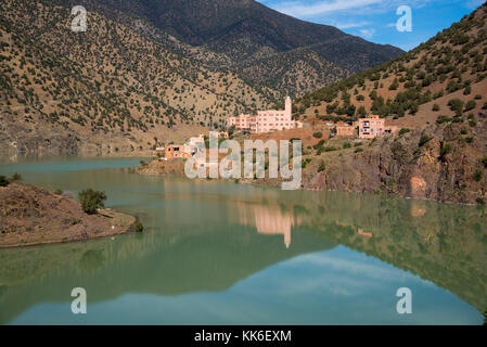 Lake ouirgane à imlill vallée, Maroc Banque D'Images