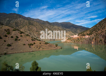 Lake ouirgane à imlill vallée, Maroc Banque D'Images