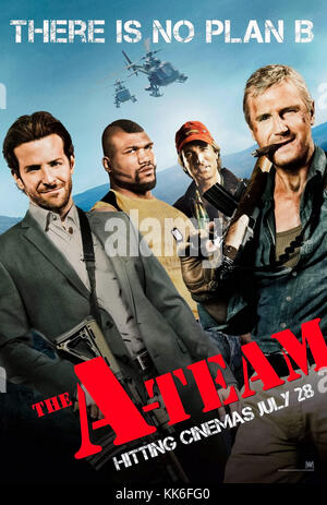 L'A-Team (2010) réalisé par Joe Carnahan avec Liam Neeson, Bradley Cooper, Sharlto Copley et Quinton 'Rampage' Jackson. Des vétérans de la guerre en Irak sur la course pour un crime qu'il n'a pas commis. Banque D'Images