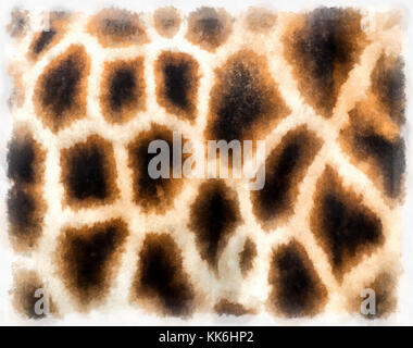 Motif peau de giraffe Banque D'Images