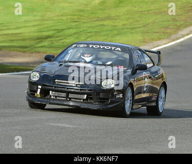 Richard Hayes, Toyota Celica GT4, classiques modernes, classic sports car club, SCLC, course de nuit Réunion, brands hatch, novembre 2017, les voitures de course, voitures, Banque D'Images