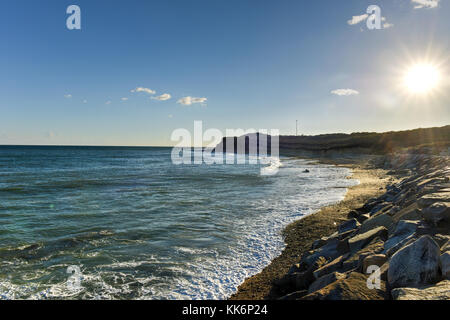 Avis de montauk Point State Park, au point le plus à l'Est de long island, dans le hameau de Montauk dans la ville de East Hampton dans le comté de Suffolk, n Banque D'Images