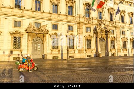 Piazza del Quirinale, Rome, Italie. Banque D'Images