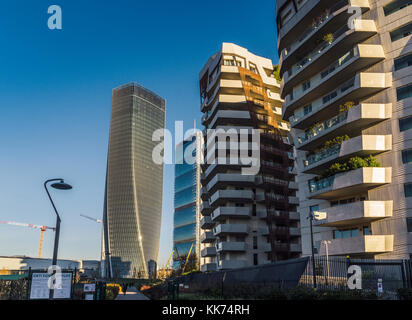 Milan, Italie - 27 nov., 2017 : nouveau quartier citylife à Milan avec confort moderne et luxueux Residencial et des bâtiments Banque D'Images