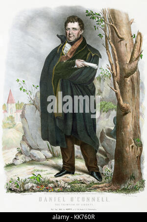 Daniel O'Connell, 1775 - 1847, aka le libérateur ou l'émancipateur. Leader politique irlandais. Banque D'Images