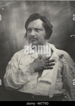 Honoré de Balzac, 1842, par louis auguste-bisson Banque D'Images