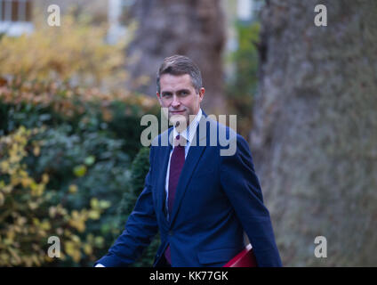 Le secrétaire de la Défense et député de South Staffordshire, Gavin Williamson, arrive à Downing Street pour une réunion du Cabinet Banque D'Images