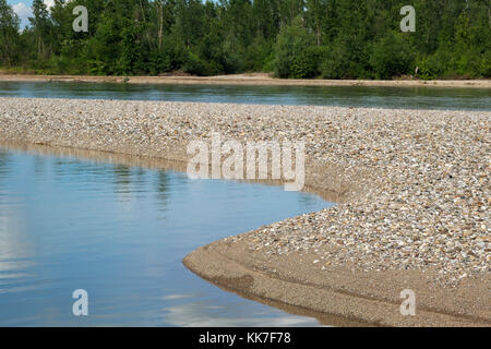 Drina entre la Serbie et la Bosnie-et-Herzégovine Banque D'Images