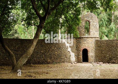 Mur de Fasilides" Baignoire à Gondar, Éthiopie Banque D'Images