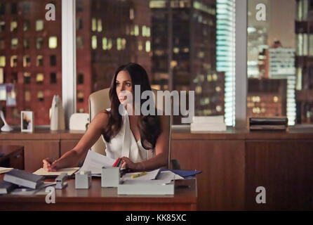 Câble universel convient Productions série télévisée américaine avec Meghan Markle comme Rachel Zane Banque D'Images