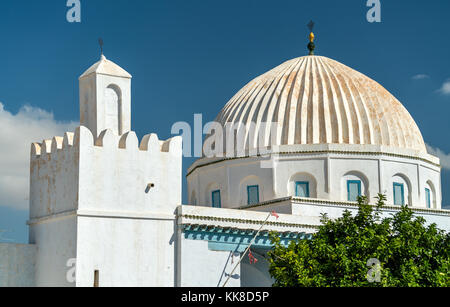 La mosquée blanche dans la médina de Kairouan. site du patrimoine mondial de l'unesco en tunisie Banque D'Images