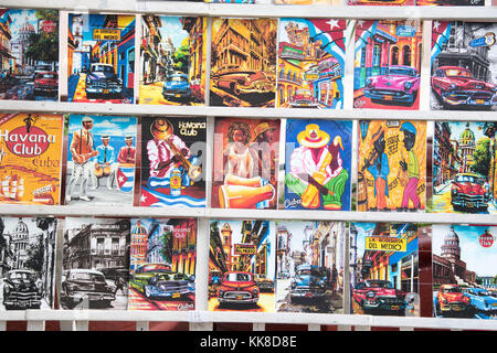 Peintures souvenirs, Cienfuegos, Cuba Banque D'Images