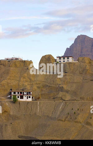 Colonie de montagnes rocheuses sèches. Spiti Valley. Himachal Pradesh, Inde du Nord Banque D'Images