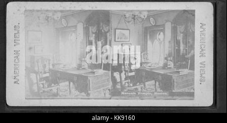 Temple maçonnique, Boston. 1890. Banque D'Images