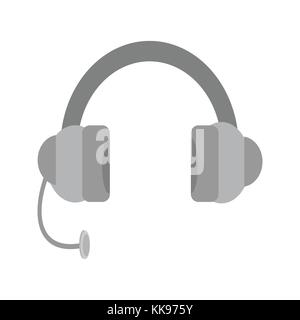 Casque simple illustration design graphique de vecteur Illustration de Vecteur