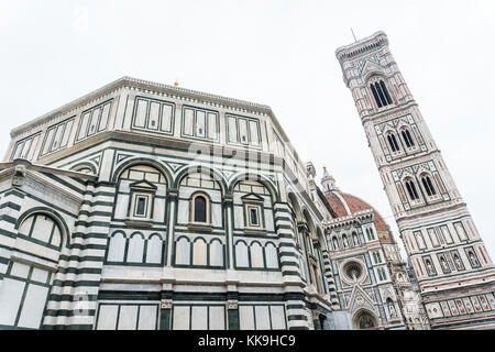 Doumo église cathédrale dome et clocher, Florence, Italie Banque D'Images